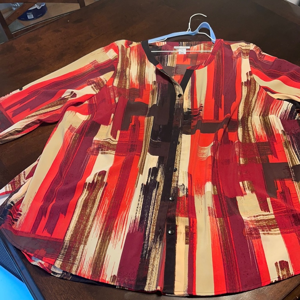 2X multi colored Button Down from Catherine’s